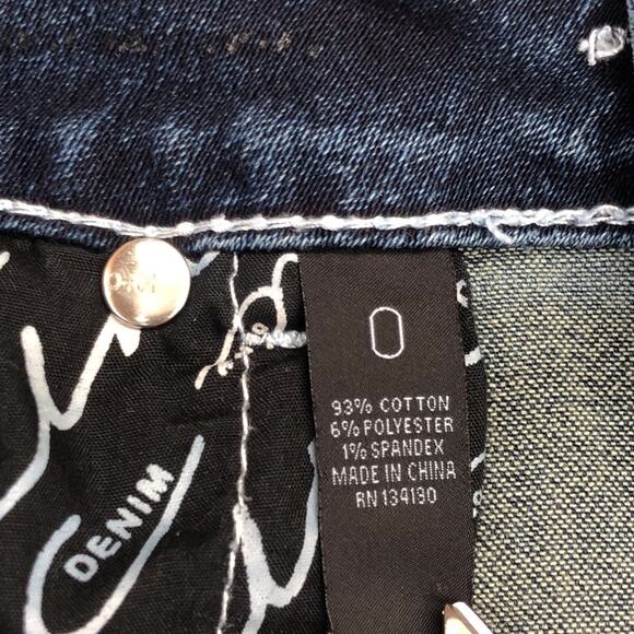 INC International Concepts Curvy Classic Bootcut Jeans White Top Stitch Mid Rise - Picture 10 of 16